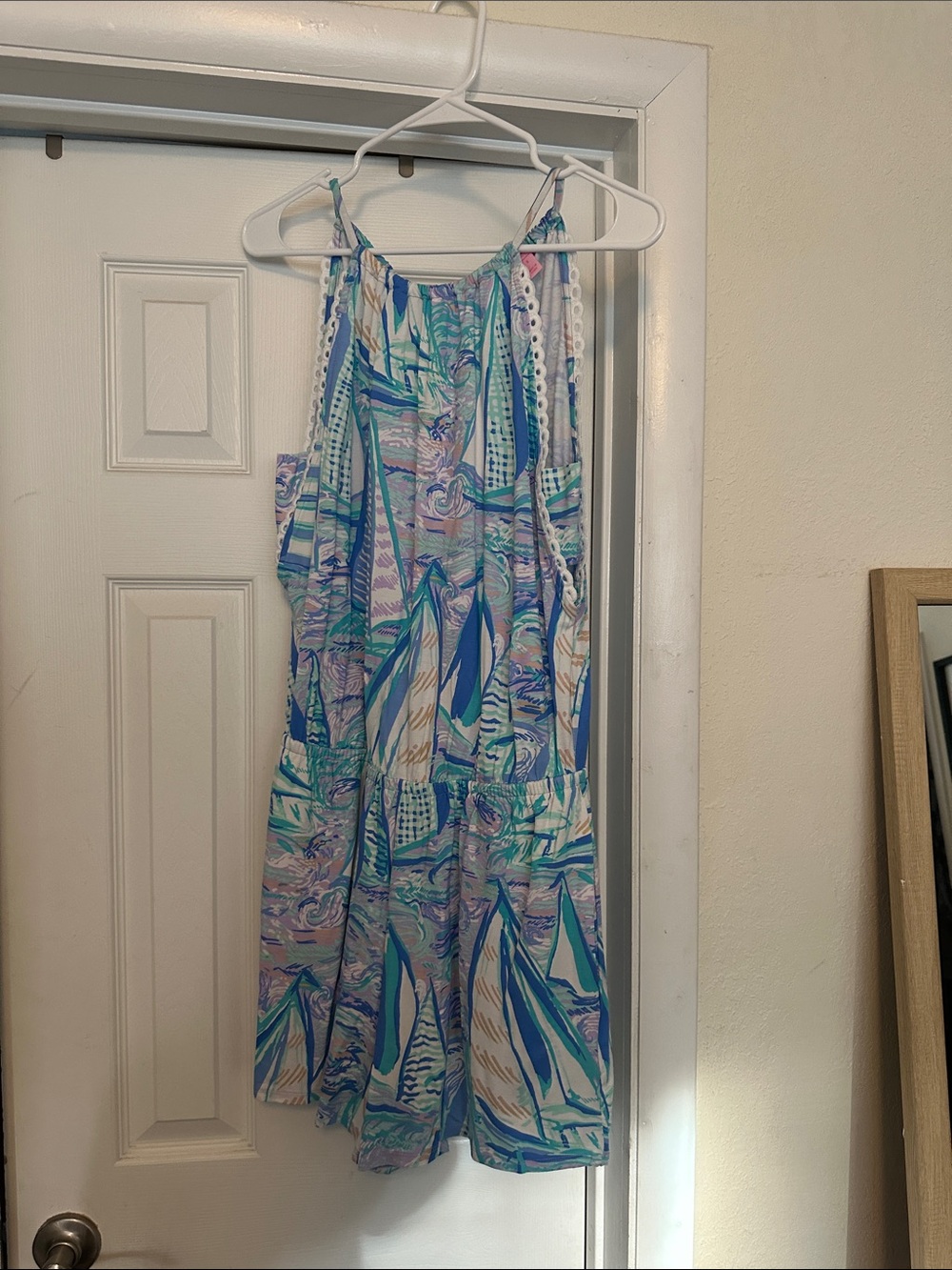 Lilly Pulitzer Multicolor Sailboat-Print Romper in Blue & Teal